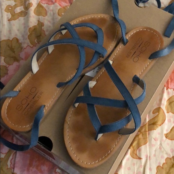 SOHO NYC COBBLER - Gladiator lace up suede sandal - Picture 2 of 4